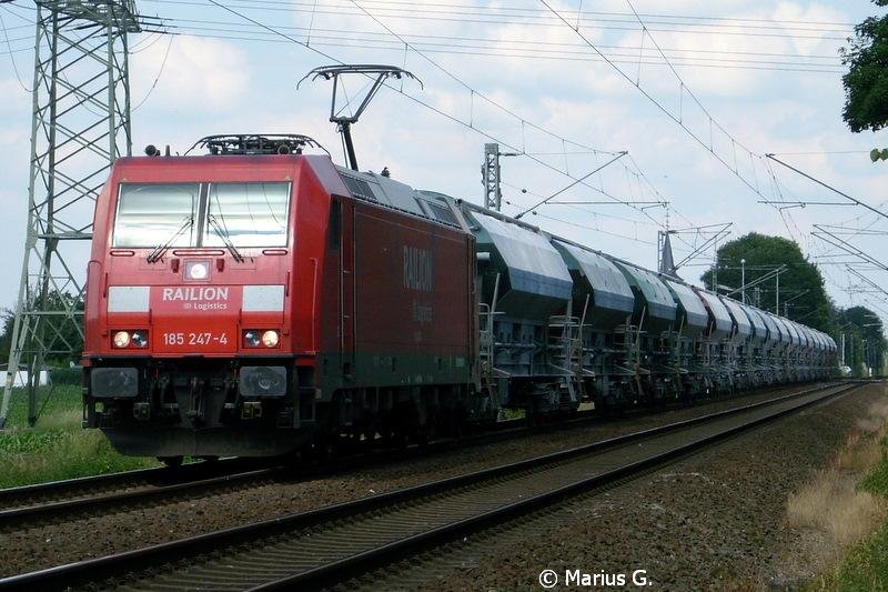 185 247 mit einem GZ an der ehem. Anrufschranke Trips