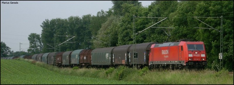 185 249 mit einem Gz gen M`gladbach als Umleiter an der ehem. Anrufschranke 6.6.2009