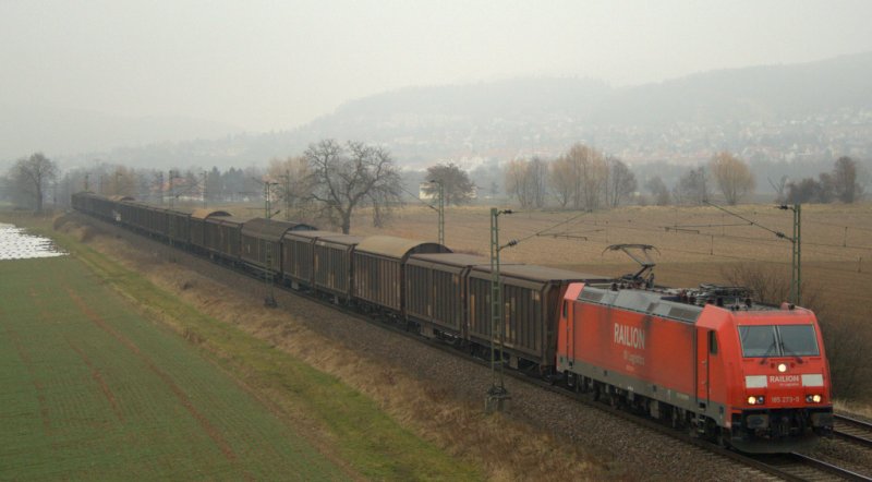 185 273 raste am 14.02.07 durch Gro�sachsen-Heddesheim richting Mannheim-Friedrichsfeld.