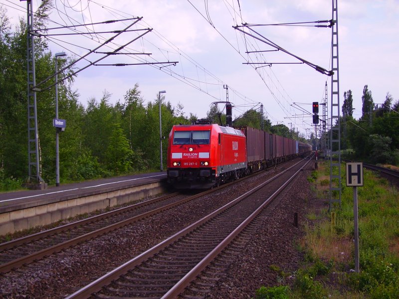 185 278-0 mit einem Gz in Elmshorn in Richtung Neumnster/Flensburg. 06.06.08
