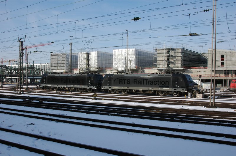 185 569 & 570 am 15.02.09 in Mnchen Hbf