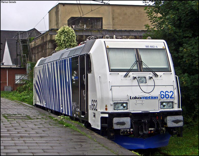 185 662 von Lokomotion abgestellt in Mnchengladbach Hbf 23.7.2009