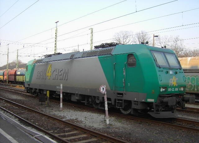 185 CL 006 am 25.03.2007 im Bahnhof Guben