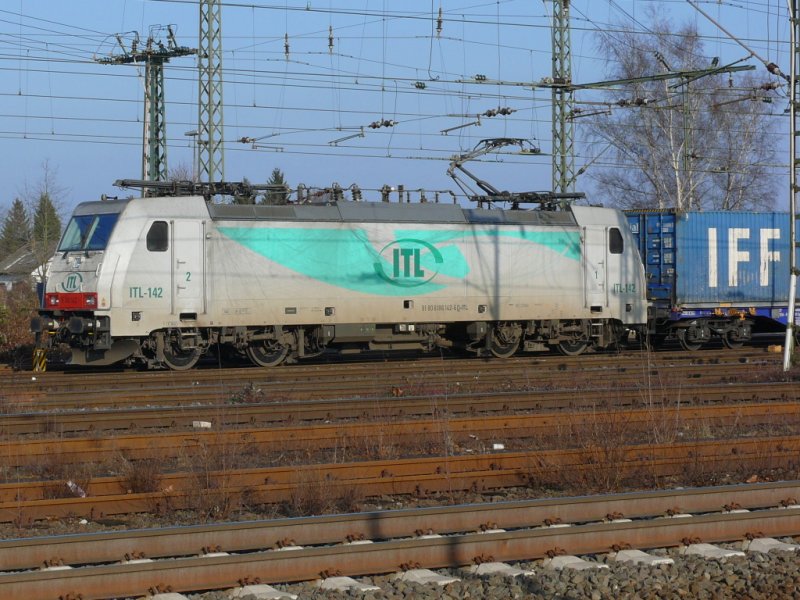 186 142-6 von ITL am 31.1.2009 in Emmerich