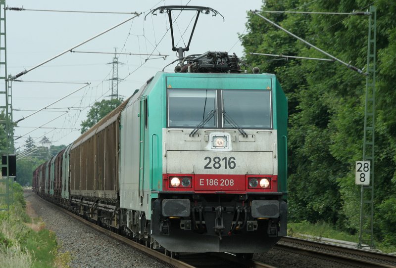 186 208 2816 der Belgier kurz hinter Geilenkirchen aus Aachen West am 06.06.2009