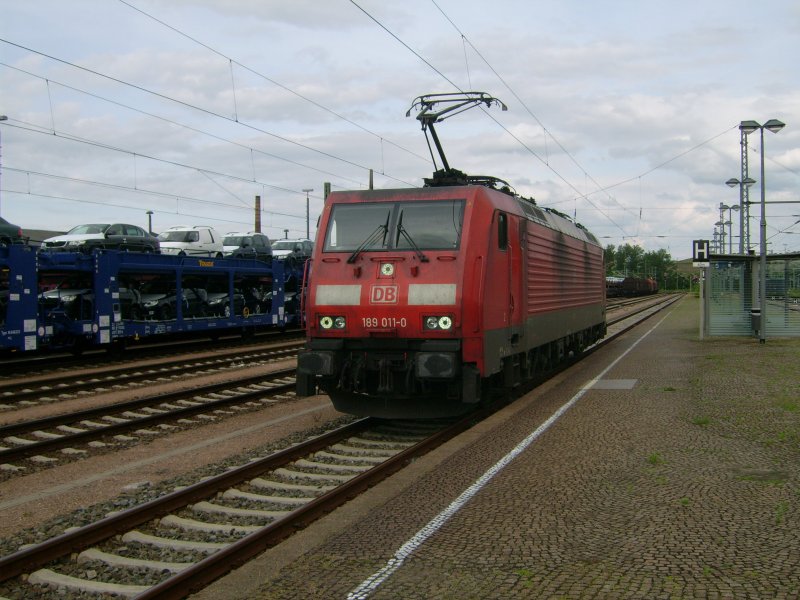189 011-0 am 08.06.2009 in Glauchau(Sachs)