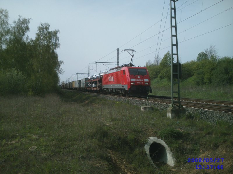 189 048-2 zwischen Lehrte und Peine am 27.04.2008