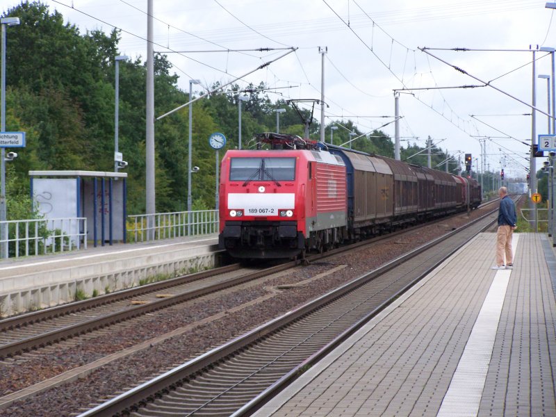 189 067-2 am 01.09.2007 mit einem Gz in LBGK.