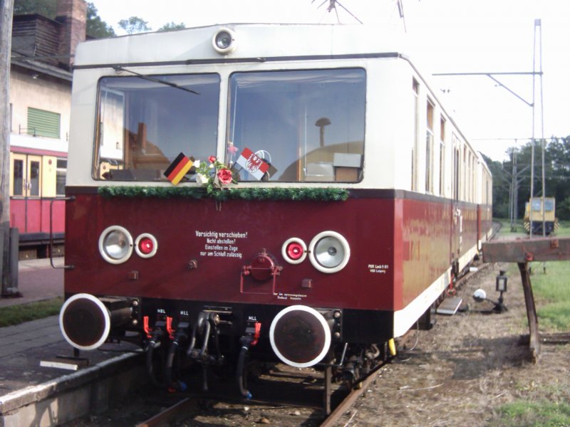 1993 fuhren diese Triebwagen zum letzten Mal planm��ig und wurden dann durch Ferkeltaxen ersetzt, ab 1997 war es dann endg�ltig vorbei. Seit 2002 fahren die Triebwagen nun im Museumsbetrieb