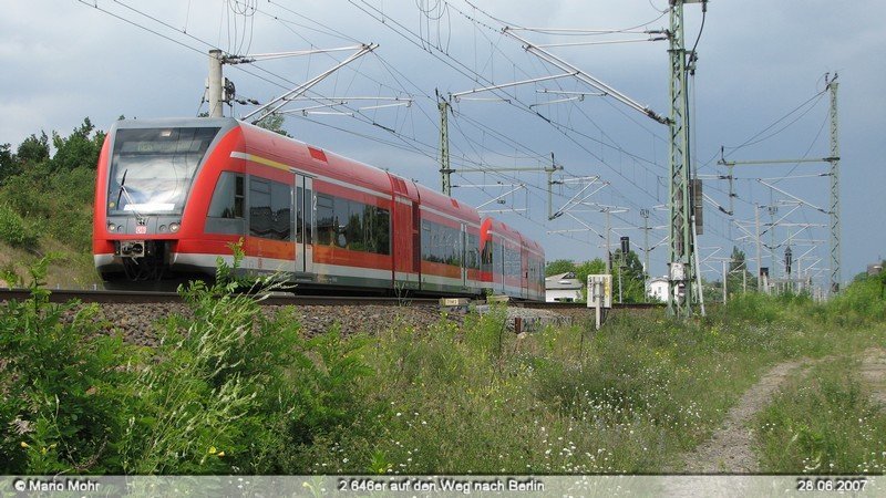 2 646er auf der Fahrt nach Berlin Spandau.