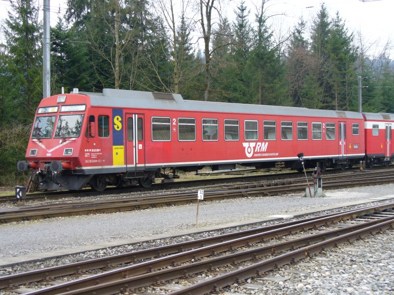 2 Kl. Steuerwagen .. Bt 50 38 20-33 990-4 im Bahnhofsareal von Ramsei am 23.02.2007