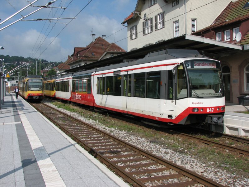 2 LNT GT 8-100 der AVG am 12.06.2007 in Freudenstadt Hbf.