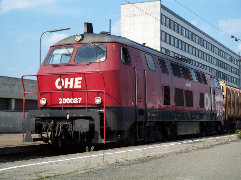 200087 mit einem M�llzug richtung Hannover in Braunschweig Hbf (14.8.2007)