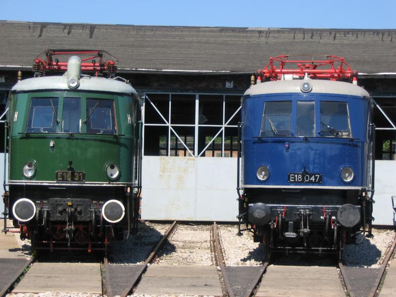 2005-05-28 Weimar, BW  BR E 18 31 und E 18 047(DB)