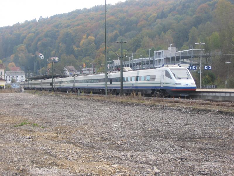 2005-10-08 - Bf Horb am Neckar - Cisalpino von Stuttgart nach Mailand �ber Z�rich