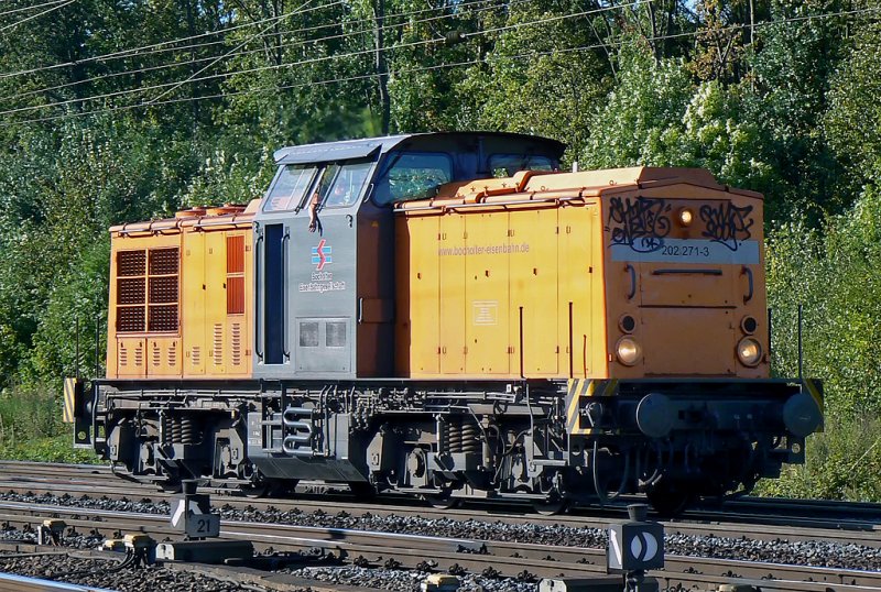 202 271-3 der Bocholter Eisenbahn, aufgenommen in der Nhe des Gbf. Gremberg 
