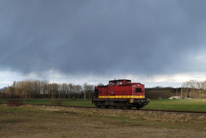 203 006, ex 202 718, (angemietet bei duisport rail) bei Trkheim (02.03.2007)