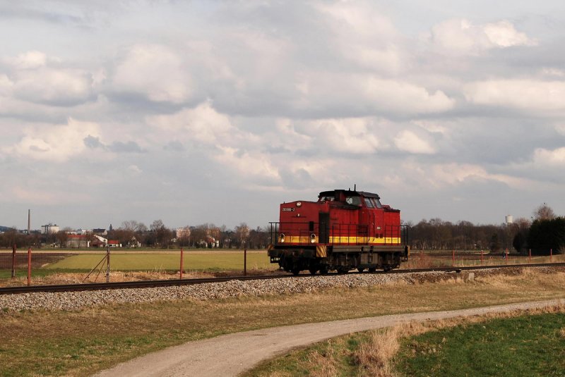 203 006, ex 202 718, vor Wiedergeltingen (08.03.2007)