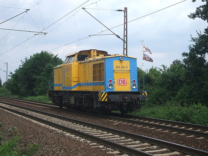 203 301 als Tfzf 93687 am 21.6.2008 durch Limmer -> Seelze 