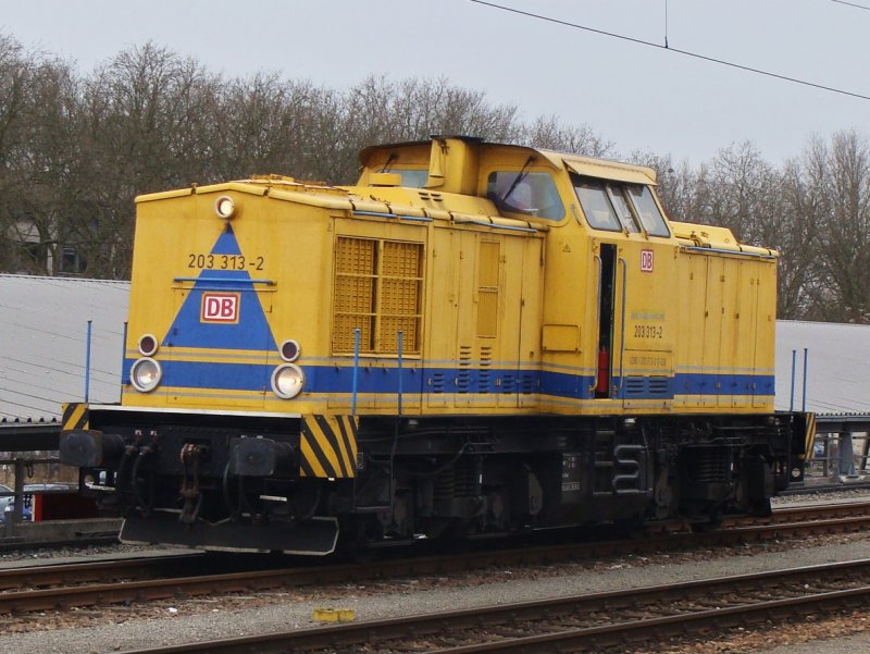 203 313 am 16.3.2009 in Karlsruhe Hbf.