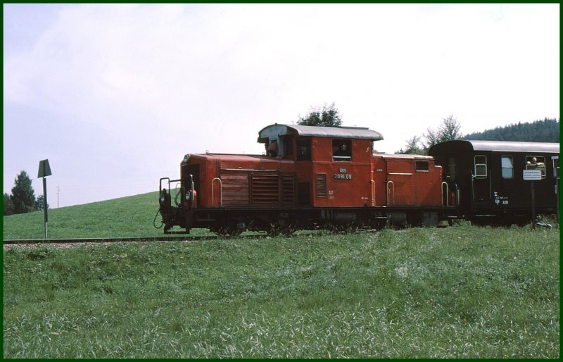 2091.09 aus Gross Gerungs erreicht in Krze Weitra. (Archiv 09/75)