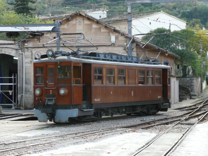 21.11.08,TW 1 beim Umsetzen im Bahnhof Sller.