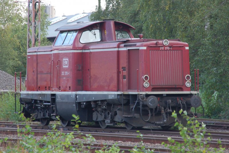 212 370-1 ( V 100 ) der EfW in Datteln am 25.09.2007.