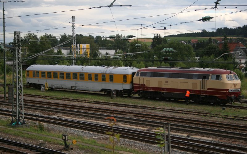 217 001-7 verbrachte mit ihrem Messwagen die NAcht In Villingen 21.7.08