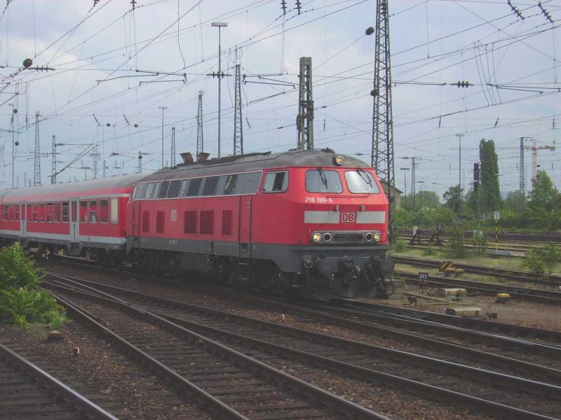 218 199 in Mannheim Hbf.