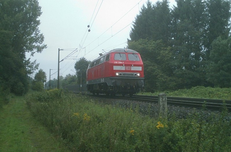 218 208-7 von DB Fernverkehr Hhe Peine am 12.08.2008