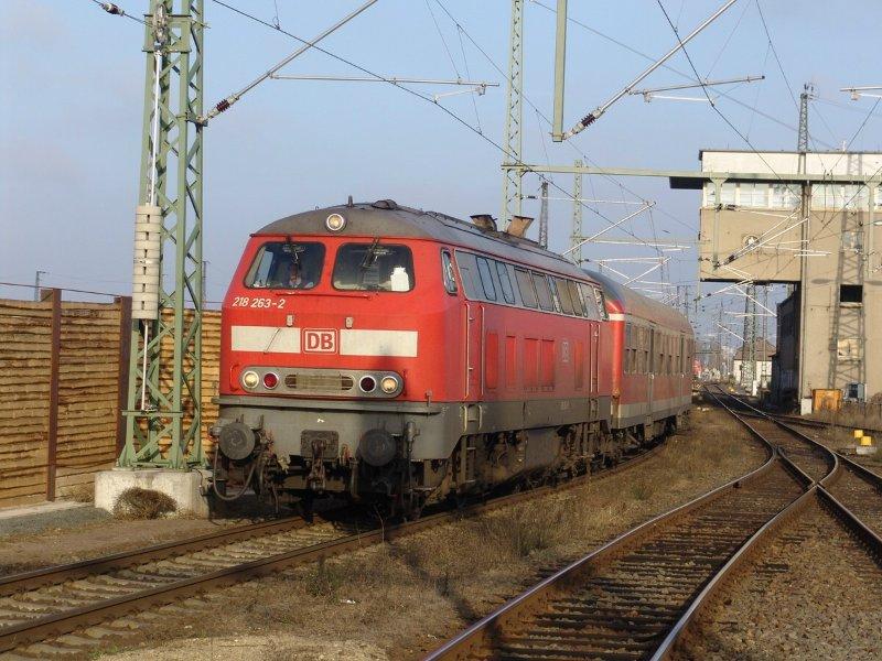 218 263-2 am 10.12.05 in Leipzig Hbf