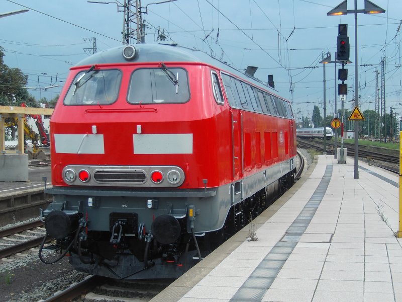 218 431 - diese Lokseite war noch nicht vollstndig beschriftet