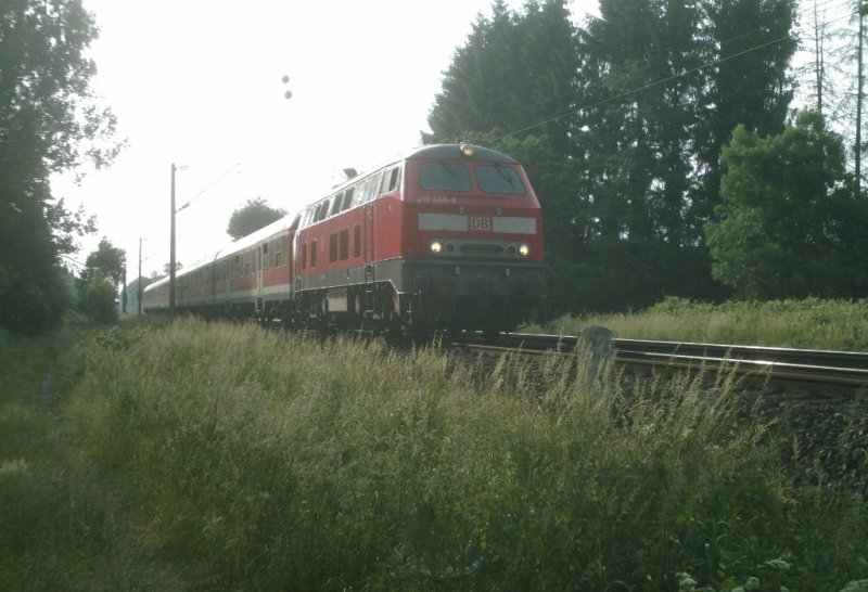218 448 am 03.06.2008 Hhe Peine mit RE Hannover-Braunschweig
