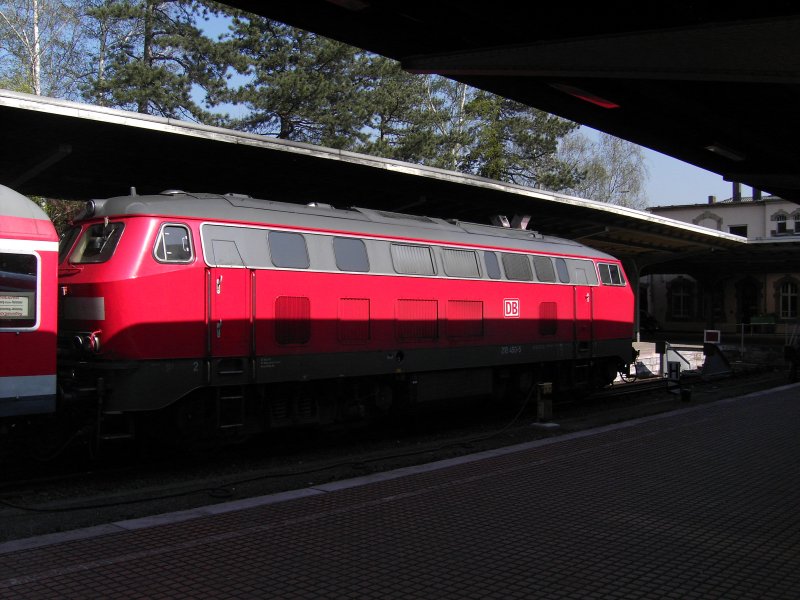 218-450-5 steht in Bad Harzburg und fhrt in 10min mit ihrem RE nach Hannover HBF