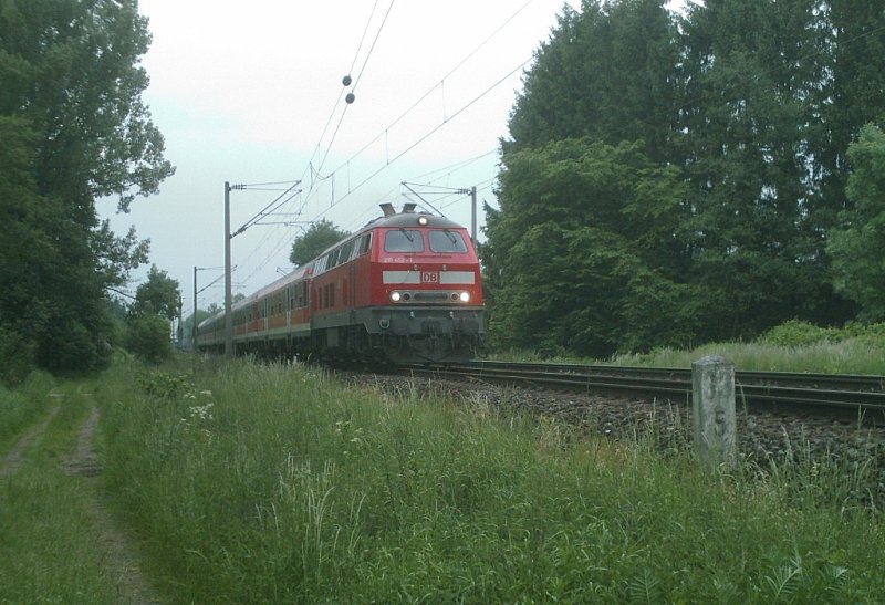 218 452-1 mit RE Hannover - Braunschweig am 26.05.2008
Hhe Peine-Horst