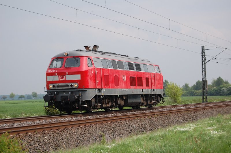 218 470-3 am 04.05.2009 bei Woltorf