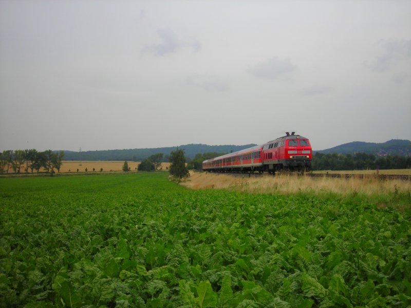 218 473 mit einem RE nach Bad Harzburg