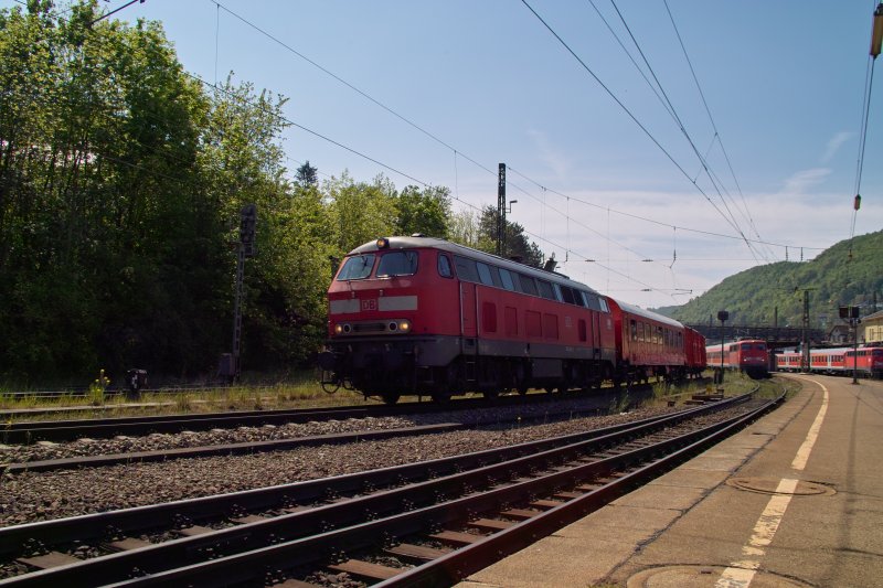 218 mit einem Mezug auf der Steige