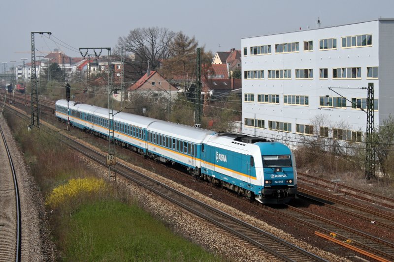 223 069 mit Alex 37976 am 07.04.2009 in Regensburg.