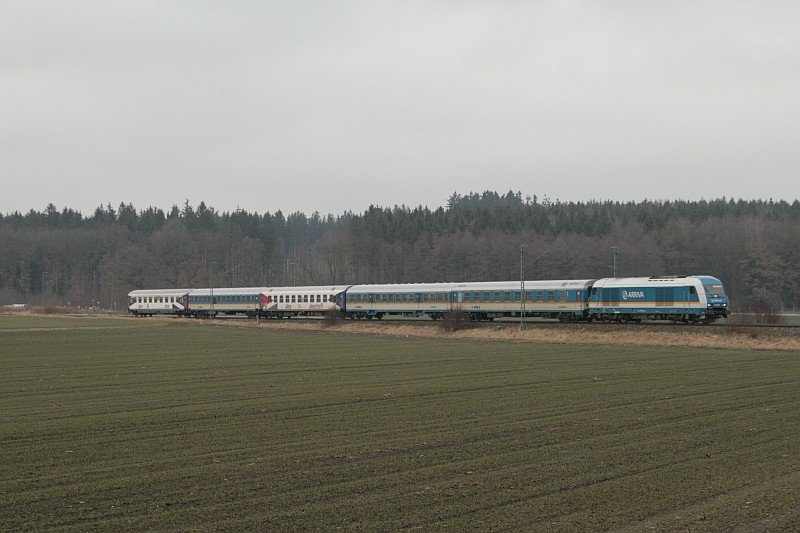 223 mit dem Alex am 13.01.08 bei Aubing