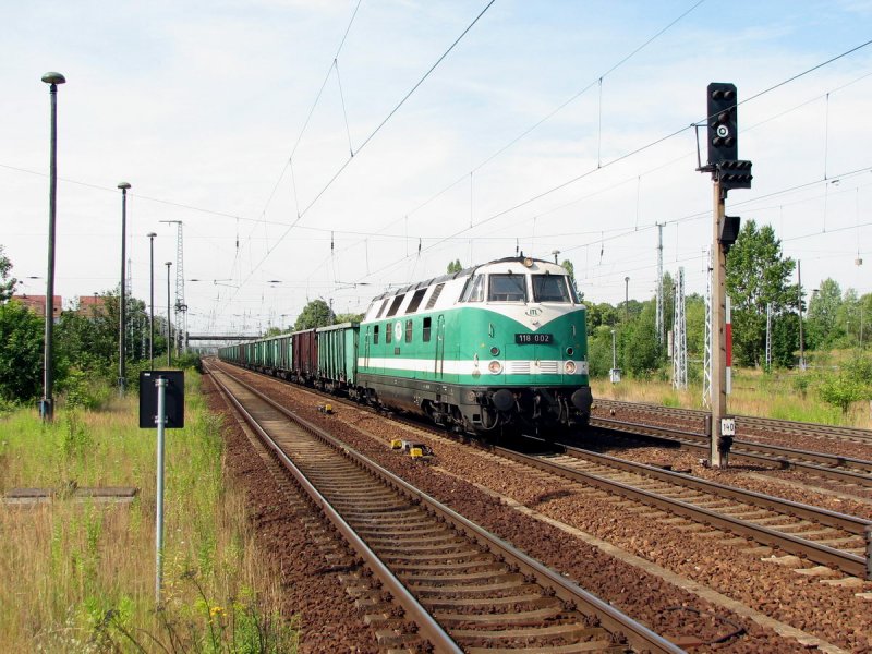 228 552 (118 002 der ITL) in Berlin Schnefeld (01.08.2006)