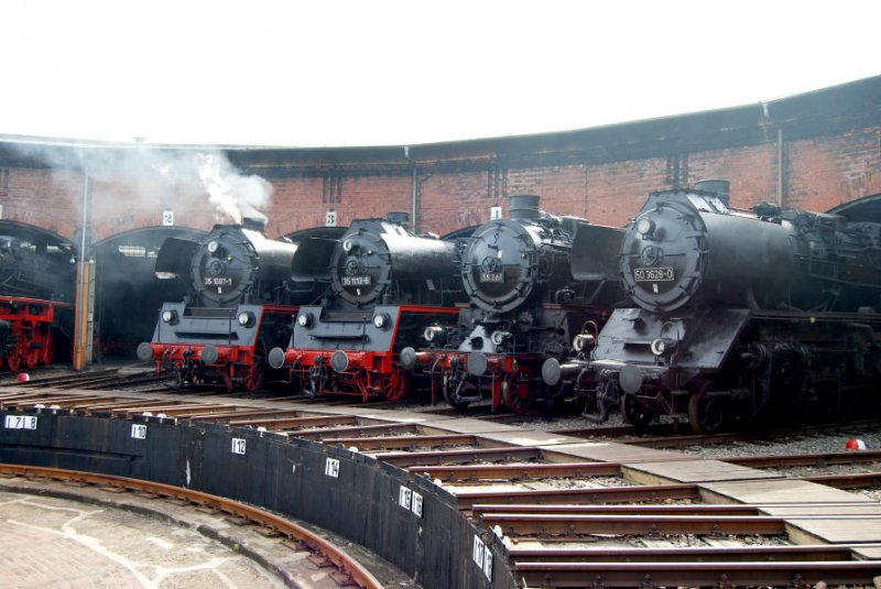 23 1113, 1097, 58 261 und 50 2628 beim Heizhausfest im SEM, 22.08.08