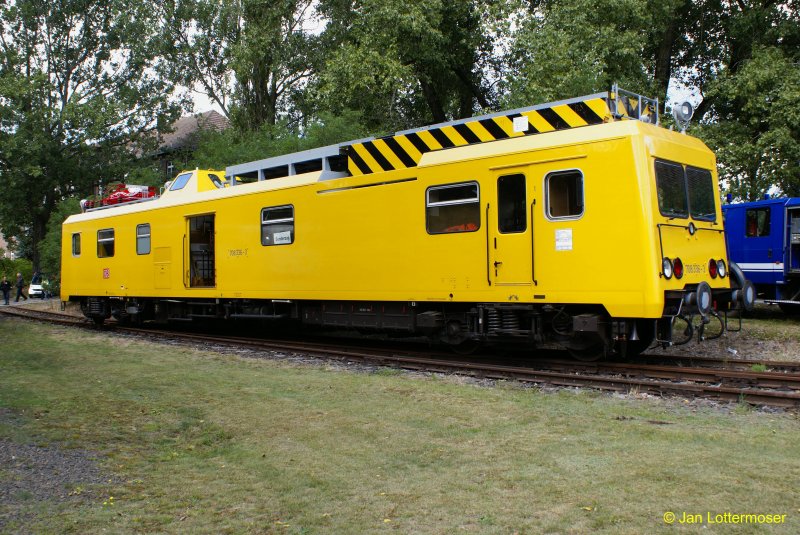 23.08.2008. Oberleitungs Revisionstriebwagen (ORT) Br 708 336-3 im Bahnbetriebswerk Lu.-Wittenberg (F�rderverein BERLIN-ANHALTISCHE EISENBAHN). Aufgenommen am ersten Bahnaktionstag (23.und 24.8.2008).