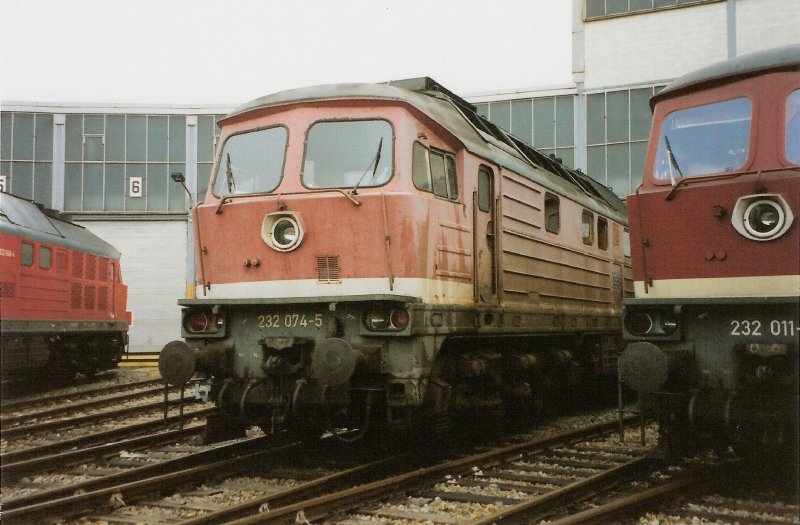232 074 in Senftenberg am 04.07.1998