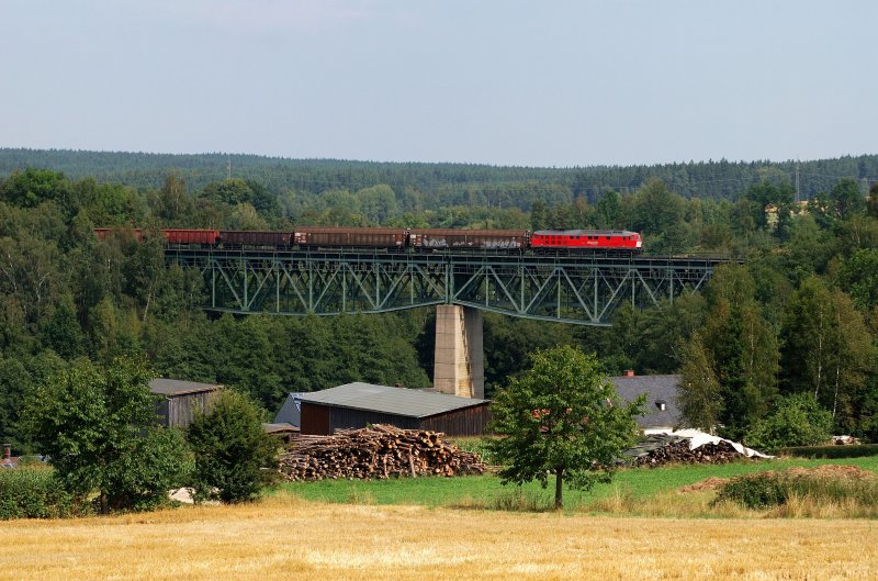 232 161 (RN 232 902) mit dem Umleiter FIR 51703 bei Th�lau (25.08.2009)