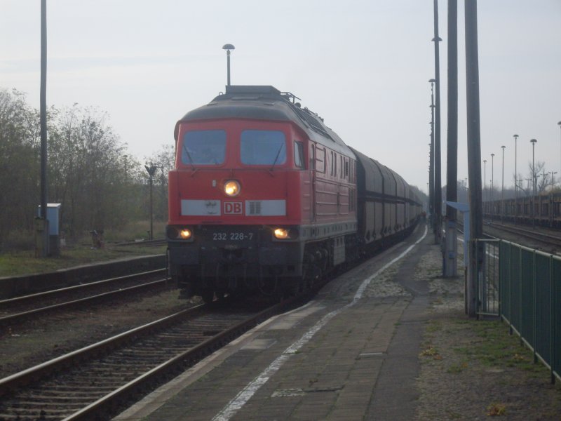 232 228-7 am 11.11.08 im Bahnhof Forst/Lausitz .