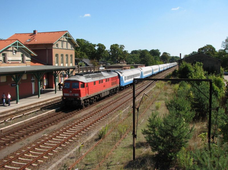 232 240 mit D 1248 in Strausberg (19.08.2006)