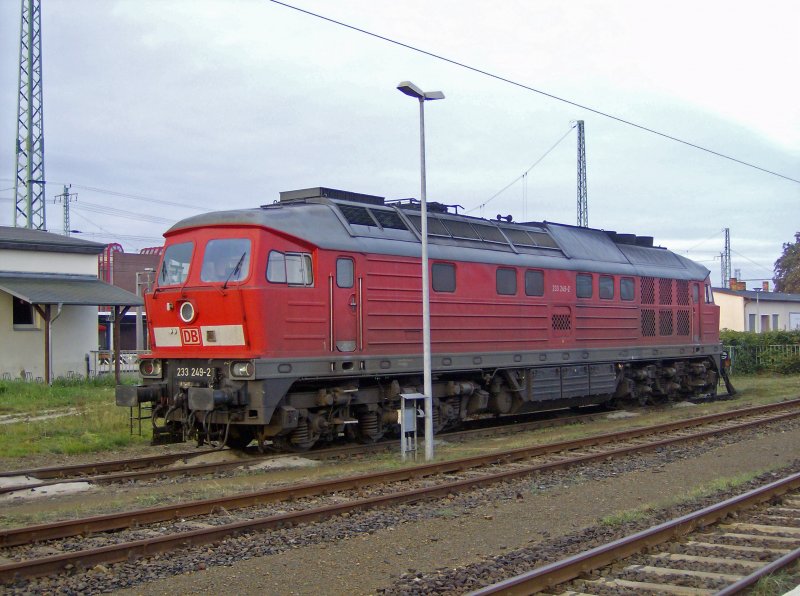 232 249-2 im Bahnhof Cottbus