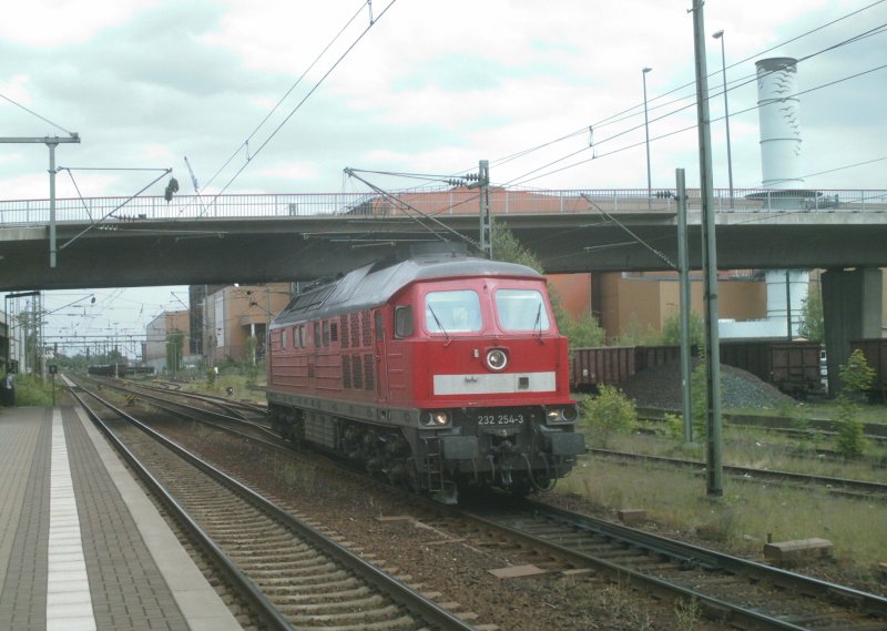 232 254-3 in Peine am 23.05.2008 leider ohne DB-Keks
