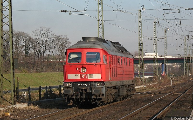 232 377-2 in Rheinhausen (24.11.07)